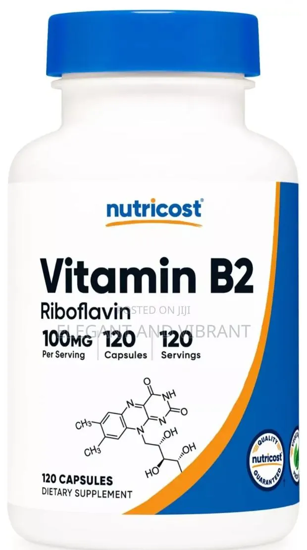 Nutricost Vitamin B2 (Riboflavin) 100mg, 120 Capsules · Photo 1