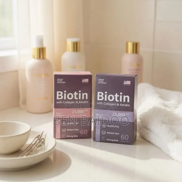 Biotin Hair Growth Vitamins(Unisex Beauty Supplement) · Photo 1
