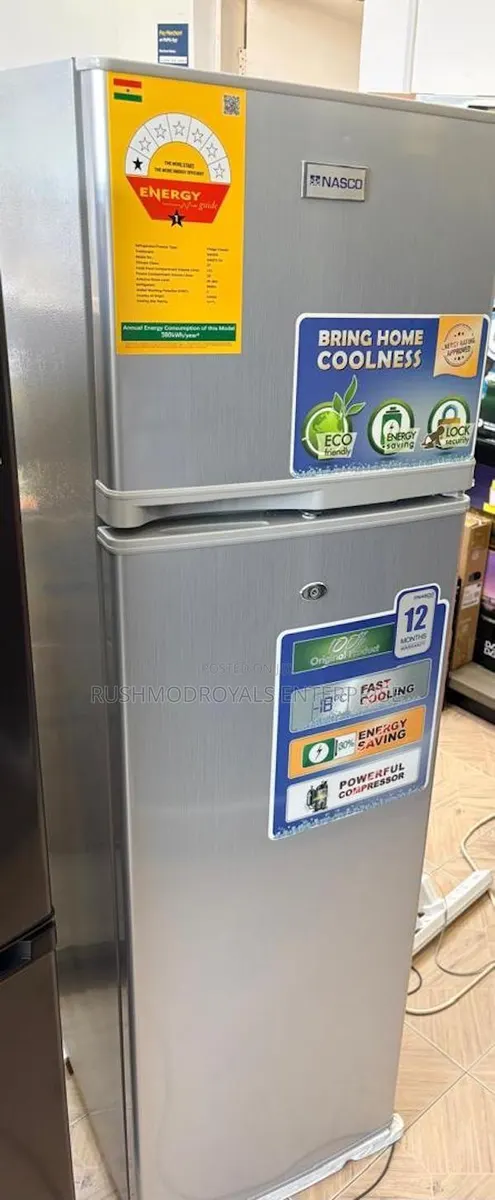 Silver Nasco Top Freezer 166ltrs Fridge · Photo 1