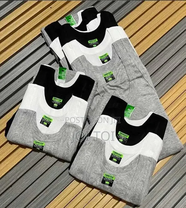 3pcs Premium Thick Cotton Singlet Set in Luxe Colors · Photo 1