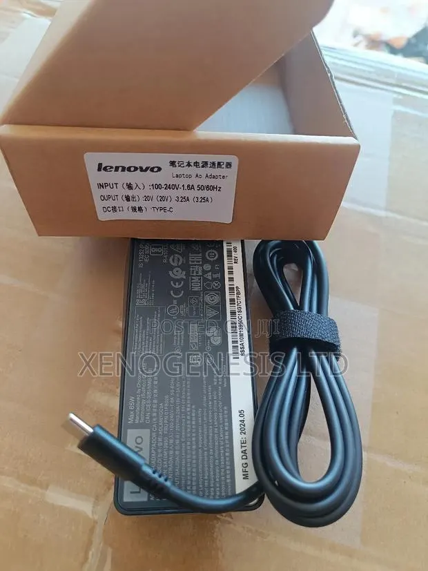 Original Lenovo Type C Charger 65w · Photo 1