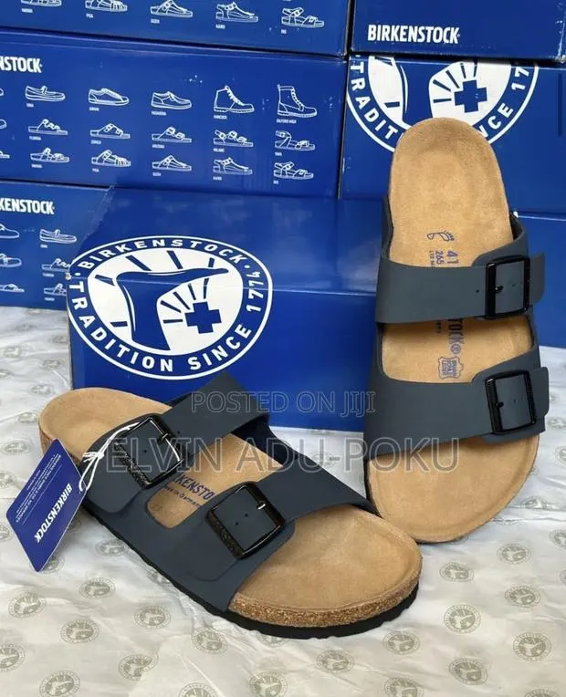 Birkenstock Arizona Flat Sandals ‘ Blue - Black ‘ · Photo 1