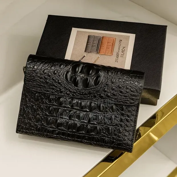 Genuine Leather Men’S Crocodile Clutch Bags · Photo 1