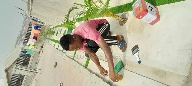 Astroturf and Stamped Concrete · Photo 1