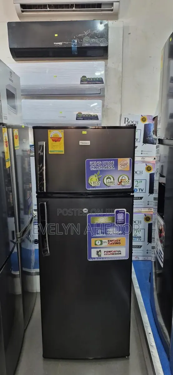 Nasco Double Door Fridge 205l With Locks Available · Photo 1
