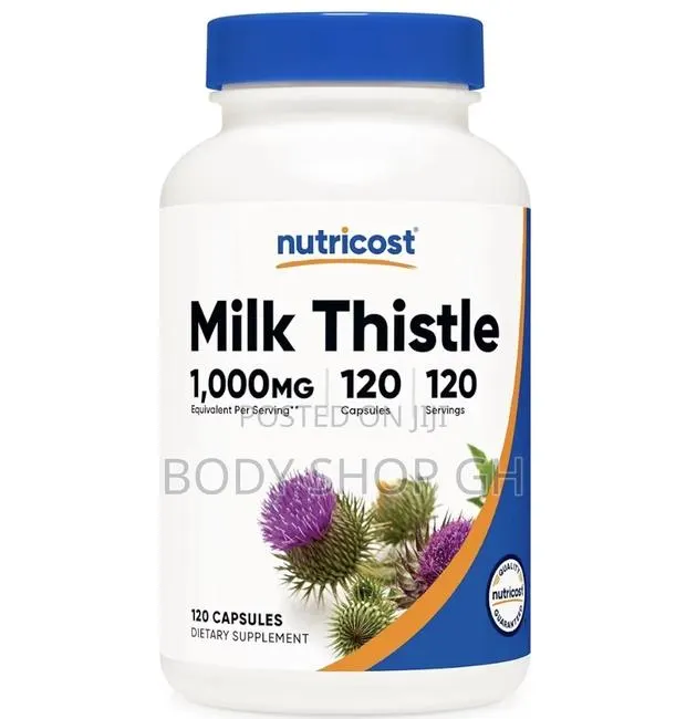 Nutricost Milk Thistle Capsules 300mg, 120 Capsules (80% Silymarin) · Photo 1
