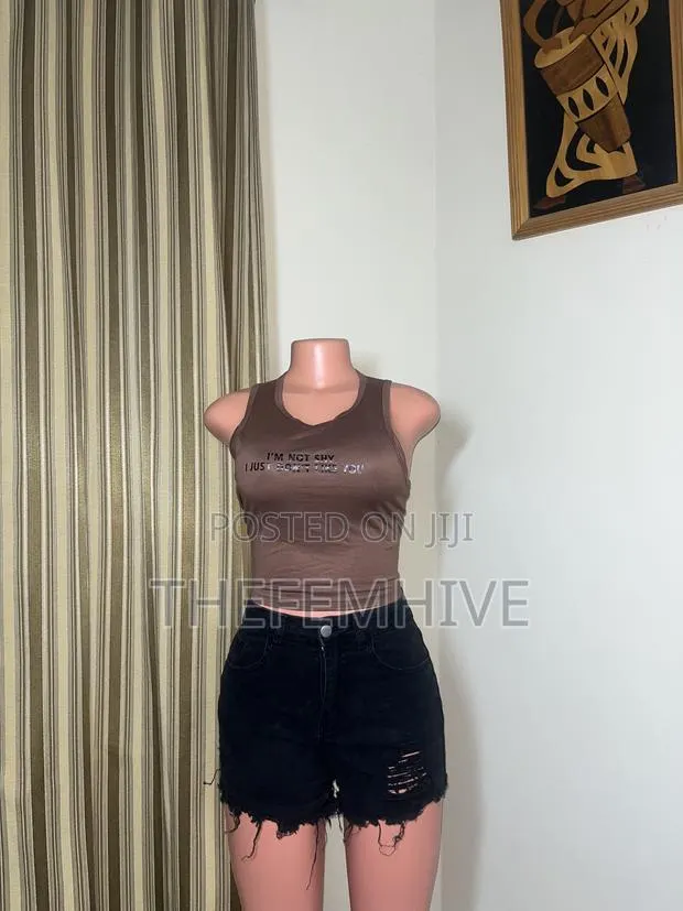 Brown Shein Crop Top Thrift · Photo 1