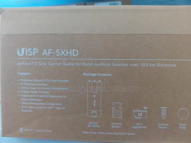 Ubiquiti Af-5xhd Airfiber 5xhd – 5 Ghz, True 1gbps Radio Access Point · Photo 1