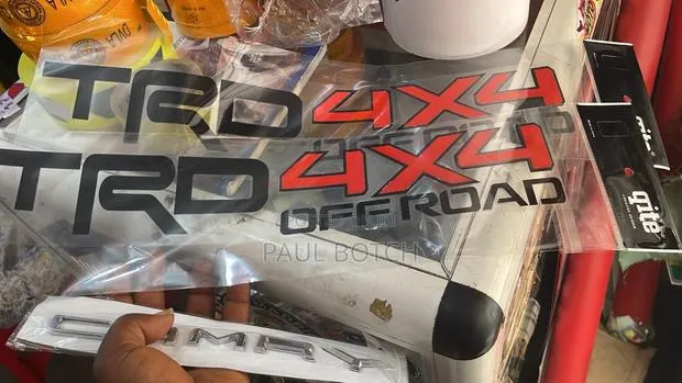 Toyota TRD 4x4 Off-Road Bedside Vinyl Decal Stickers(Pair) · Photo 1