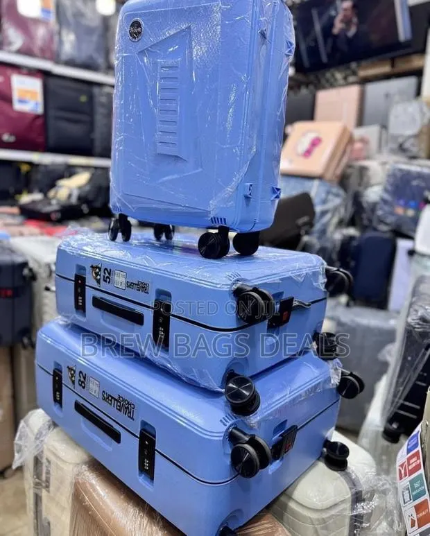 Original 3set Sea Blue Zipless Only Locks Traveling Bag · Photo 1