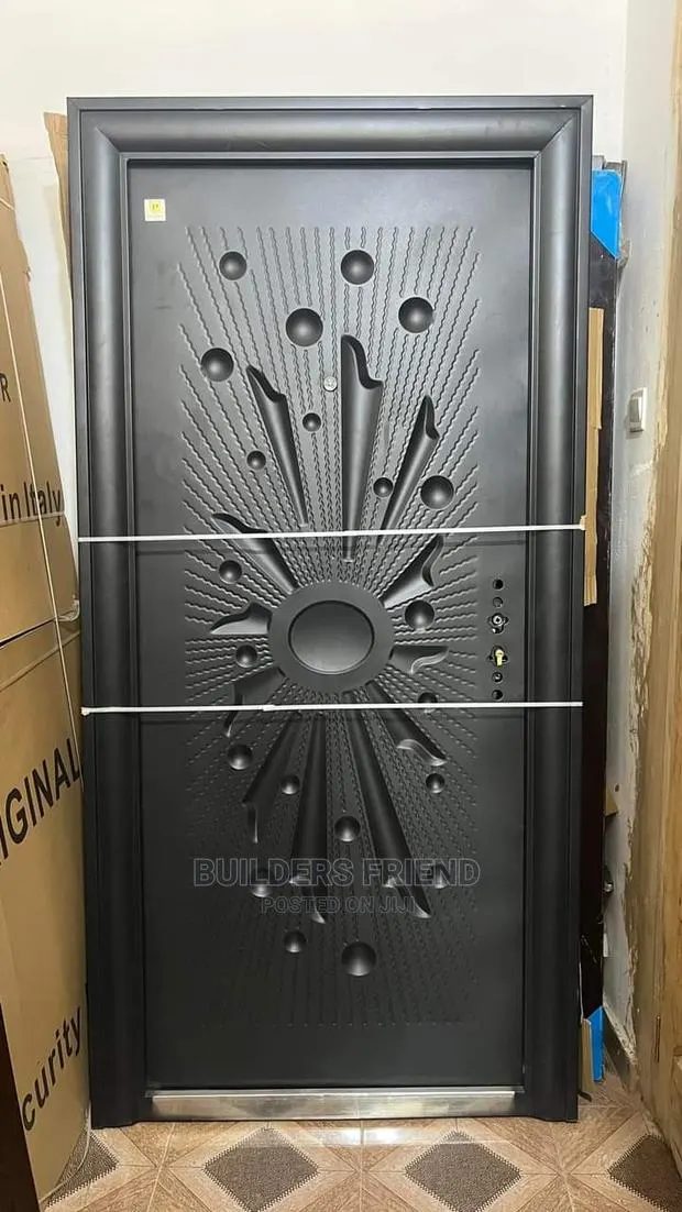 Single Stainless Steel Black Metallic Door+7keys+Handle Set · Photo 1