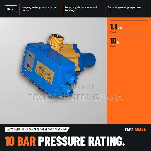Automatic Pump Control 10Bar 10A 1.1Kw Hs-01 - HS-01 · Photo 1