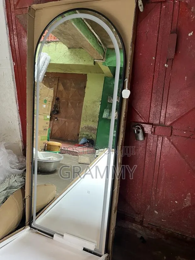 Modern Full-Length Arched Floor Mirror