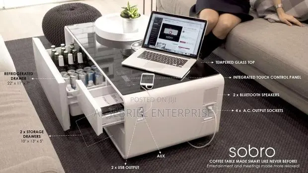 Soboro White Smart Cofee Table · Photo 1