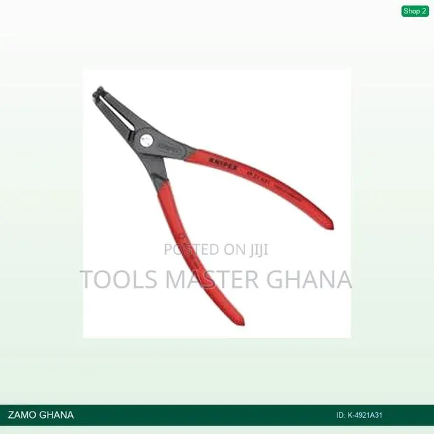 Circlip Plier External Precision Shaft Side 210mm 90d Red - K-4921a31 · Photo 1