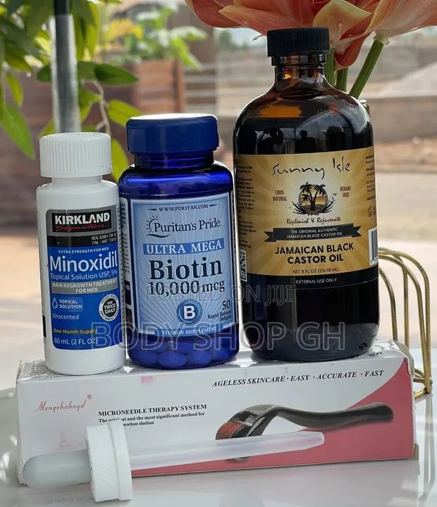 Kirkland Minoxidil + Derma Roller + Roller Beard Growth Pack · Photo 1