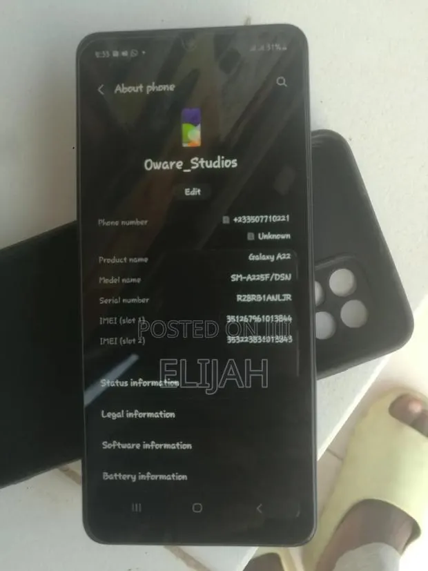 Samsung Galaxy A22 128 GB Black · Photo 1