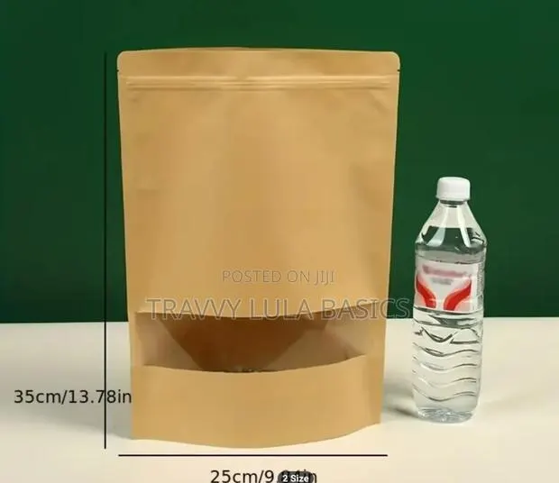 New Craft Stand Up Food Pouch Small Window-23*35cm XXXL · Photo 1