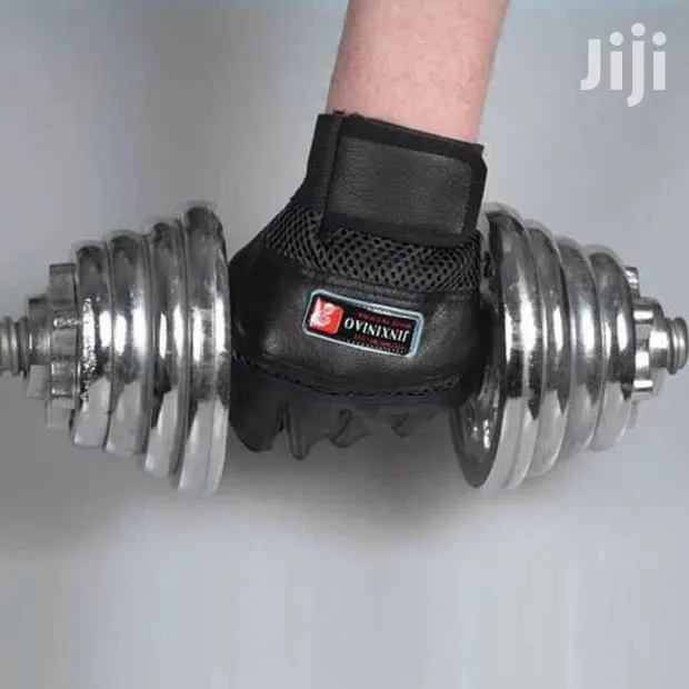 Gym Leather Gloves Strap New Pair · Photo 1