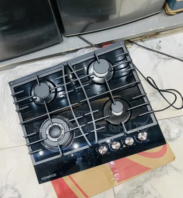 Try Secure 4 Gas Burner Hob > Kenwood Inbuilt Black · Photo 1