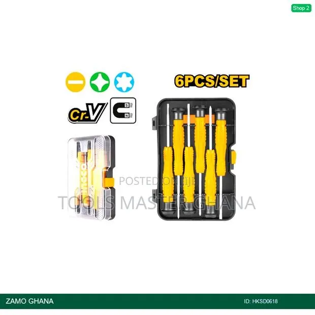 6pcs Precision Screwdriver Set - Hksd0618 · Photo 1