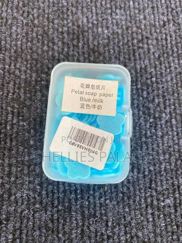 100pcs/Box Disposable Cute Mini Flower Shape Paper Soap · Photo 1