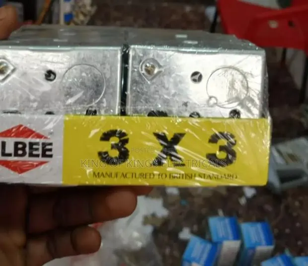 Elbee 3×3 Metal Electrical Back Box(Conduit)Heavyduty British Standard · Photo 1