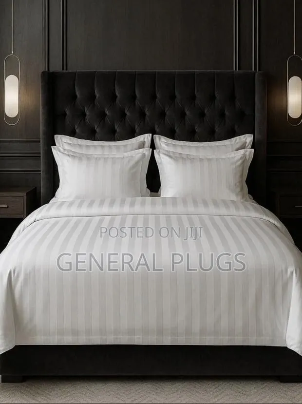 Cotton Freshness For Every Home ; White Stripped Duvet Cover Only · Photo 1