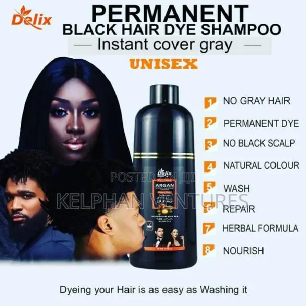 Argan Black Hairdye Shampoo Grey Hair Solution · Photo 1