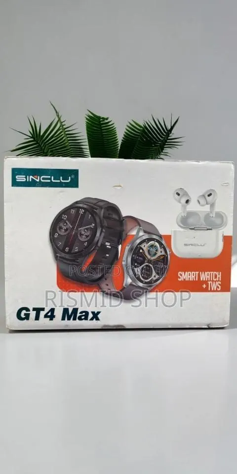 Sinclu Gt4 Max Smart Watch + Bluetooth TWS Earphones · Photo 1