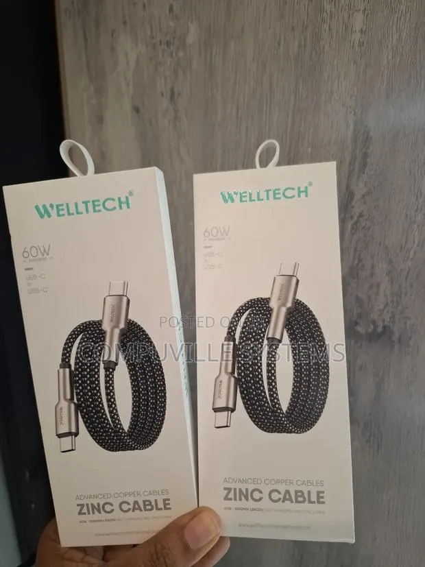 Welltech 60w Usb-C to Usb-C Fast Charging Cable · Photo 1