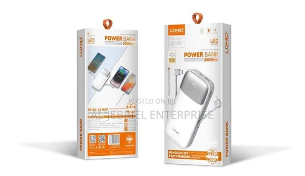 LDNIO 20000mAh 22.5W Fast Charging Power Bank · Photo 1
