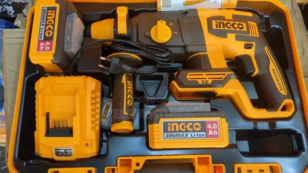 Ingco Cordless Rotary Hammer 20v - 26mm + 2 Batteries · Photo 1