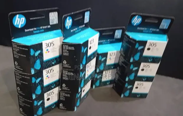 Hp 123 305 Black and Colour Ink Cartridges - Hp 2710 Deskjet Printer · Photo 1