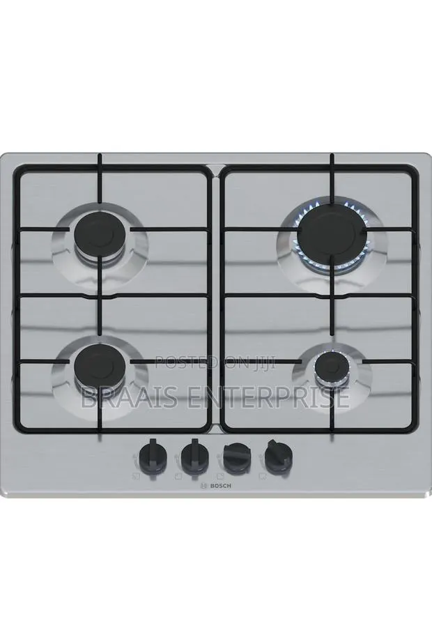 Bosch Serie 4 Hob Stainless Steel Built-in 58 Cm Gas 4 · Photo 1