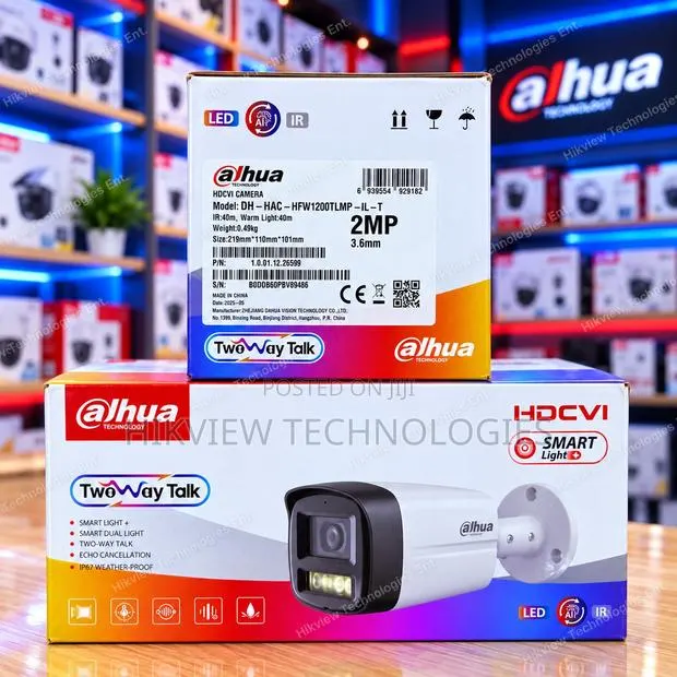 DAHUA HAC-HFW1200TLM-IL-T2MP Smart Dual Light HDCVI Two-Way Talk Fixed · Photo 1