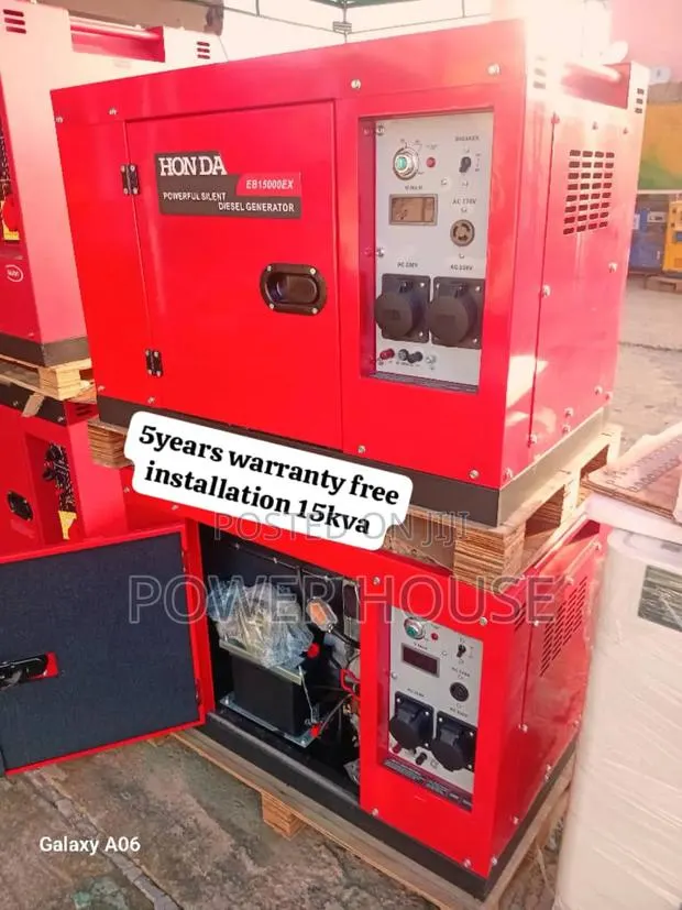 Silver Axion Honda Diesel Generator 15kva 16500watts 15kva · Photo 1