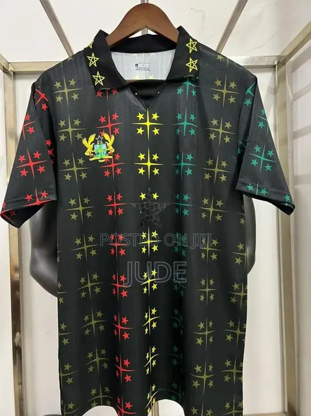 Ghana Coat of Arms Jersey (Black) · Photo 1