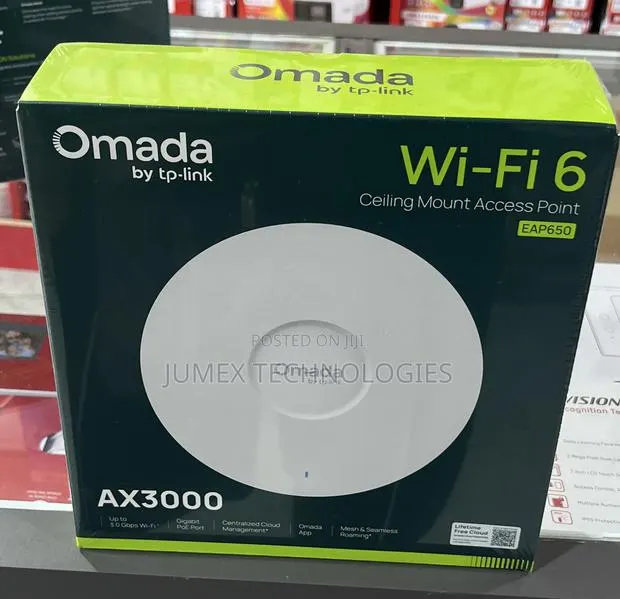 TP-Link Eap650 Ceiling Mount Access Point Wifi6 Omada · Photo 1