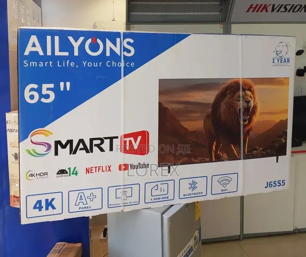 Ailyons 65inch Smart Tv HDR Resolution J65s5 · Photo 1