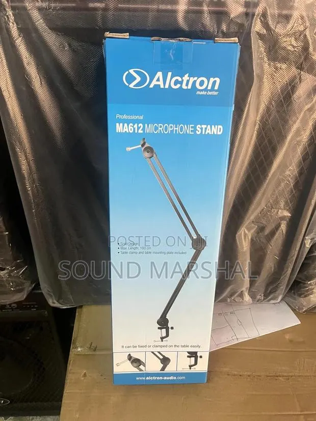 Studio Clamp Microphone Stand Alctron Ma612 · Photo 1