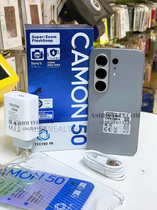 New Tecno Camon 50 256 GB Gray · Photo 1
