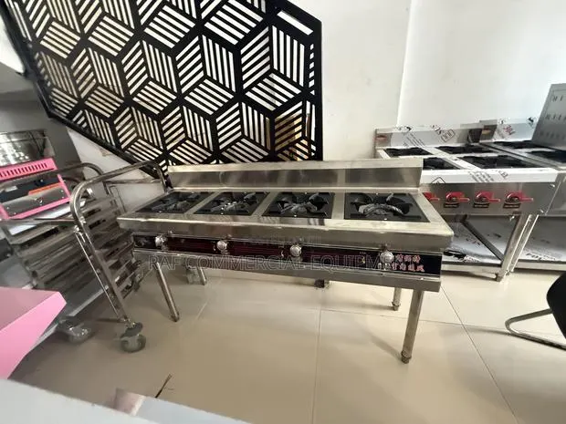 Commercial Standing 4 Burner High Pressure Stove/Cooker · Photo 1