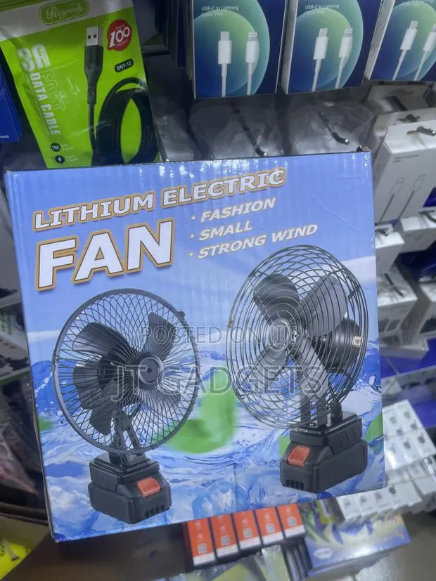 Electric Rechargeable Fan — Compact Strong Wind · Photo 1