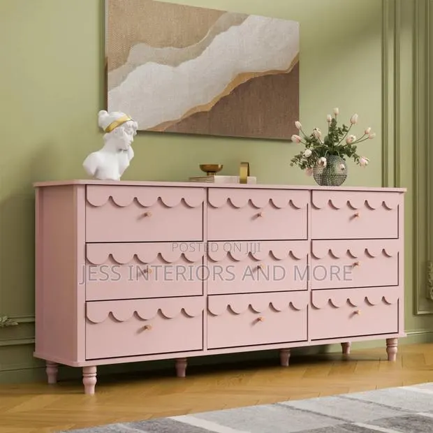 Dresser (9- Drawer) Pink · Photo 1