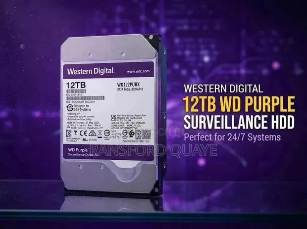12TB Wd Purple for Ai CCTV Systems · Photo 1