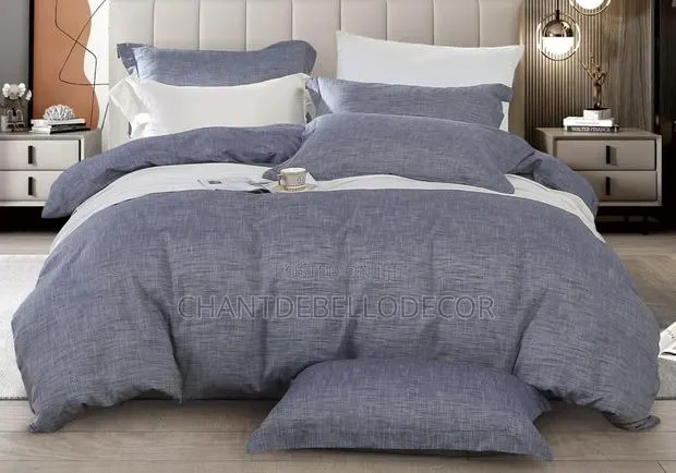 Soft Breathable 200-Thread-Count Removable Linen Duvet Set · Photo 1