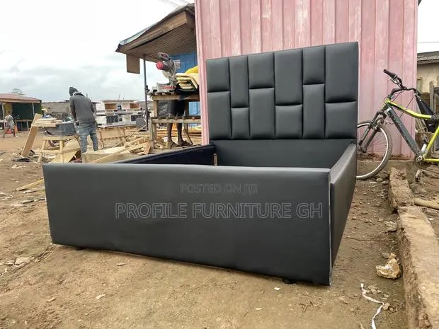 Neatly Designed Black Bedframe · Photo 1