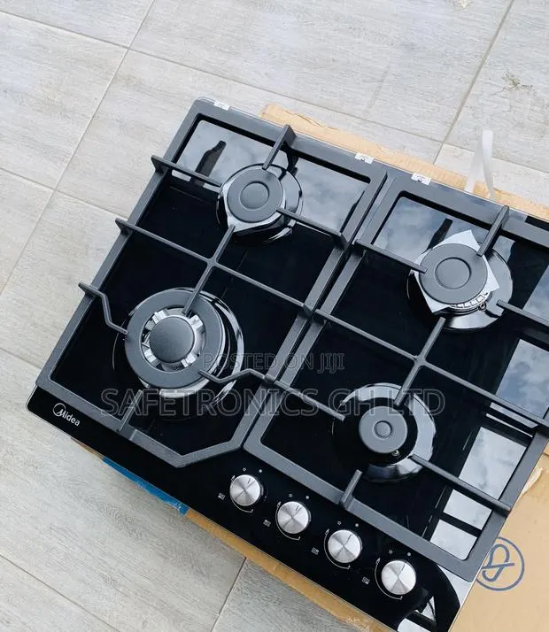 Try Out Sleek Midea 4 Burner 60cm Gas Hob – Black (60GJ084) · Photo 1