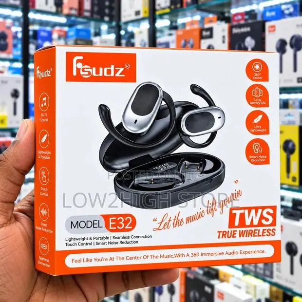 Fsudz E32 Open-Ear TWS Wireless Earbuds - Low2High · Photo 1